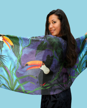 Toucan Silk Scarf