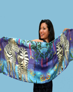 Zebras Silk Scarf